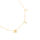 Accessorize London Women's Gold Carded Gifting Crystal Starry Necklace