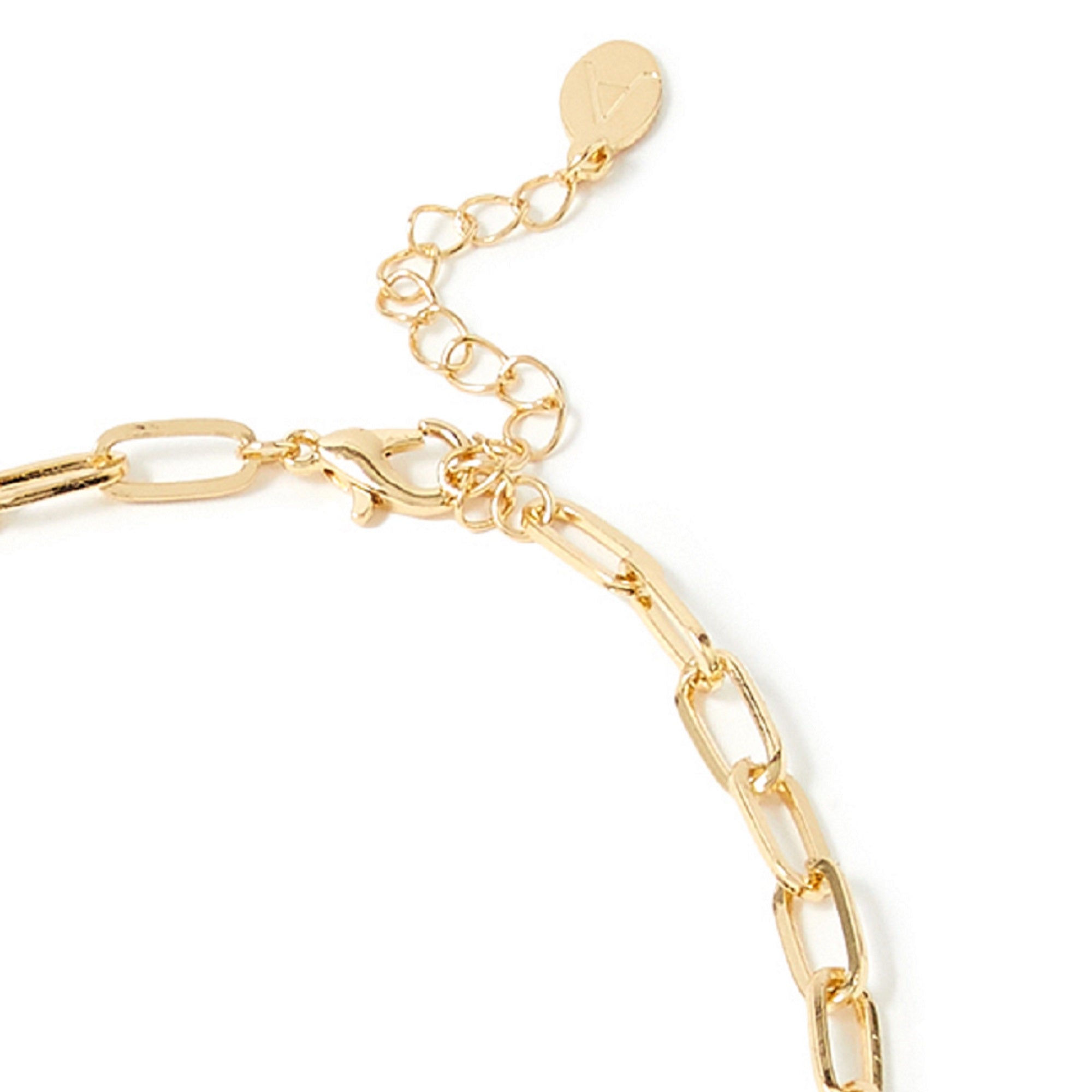 Accessorize London Women's Gold Feel Good Wishbone Spark Interchange Pendant Necklace - Accessorize India