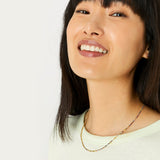 Real Gold Plated Z Rainbow Tennis Necklace For Women By Accessorize London