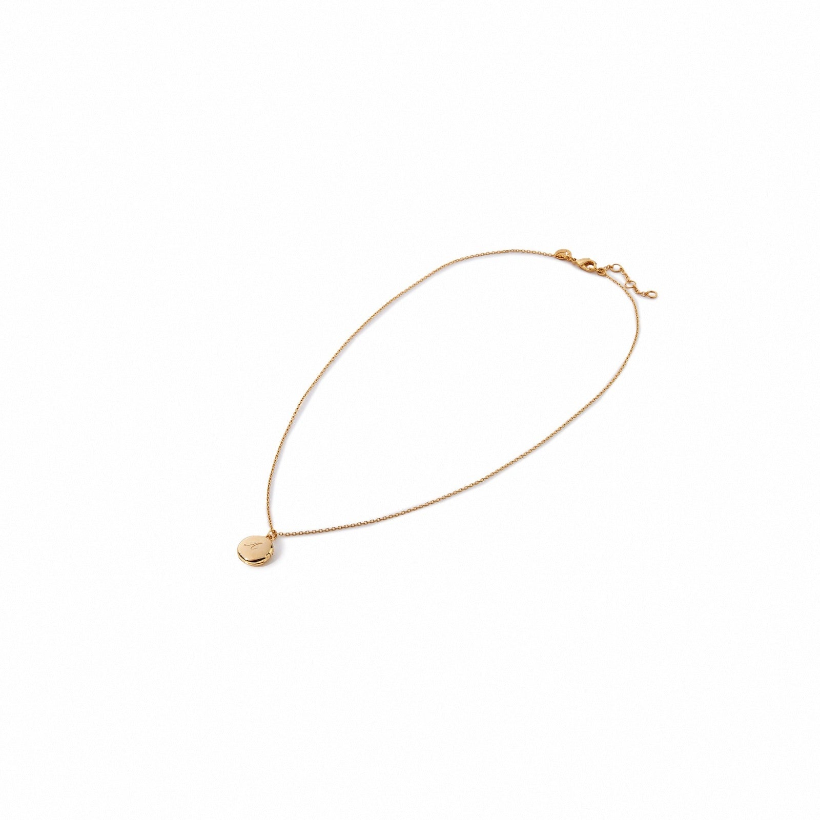 Real Gold Plated Initial Necklace Locket L For Women By Accessorize London
