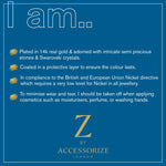 Real Gold Plated Initial Necklace Locket M For Women By Accessorize London