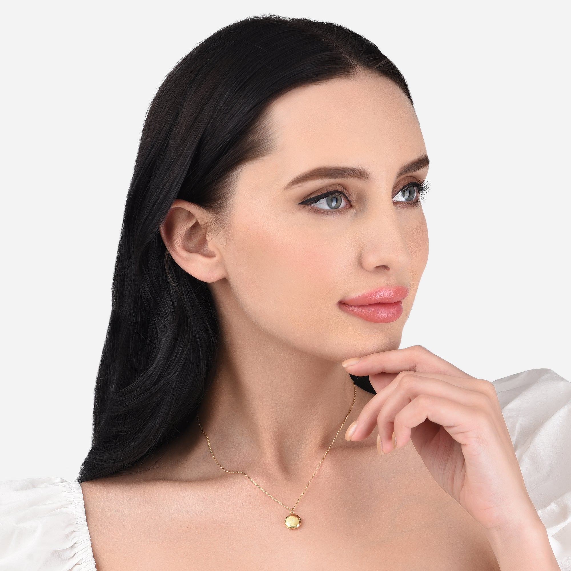 Real Gold Plated Initial Necklace Locket S For Women By Accessorize London