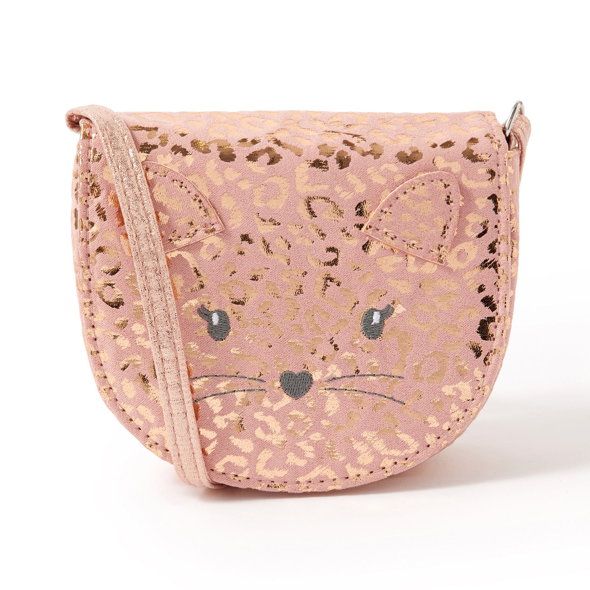 Cat Leopard Print Across Body Bag