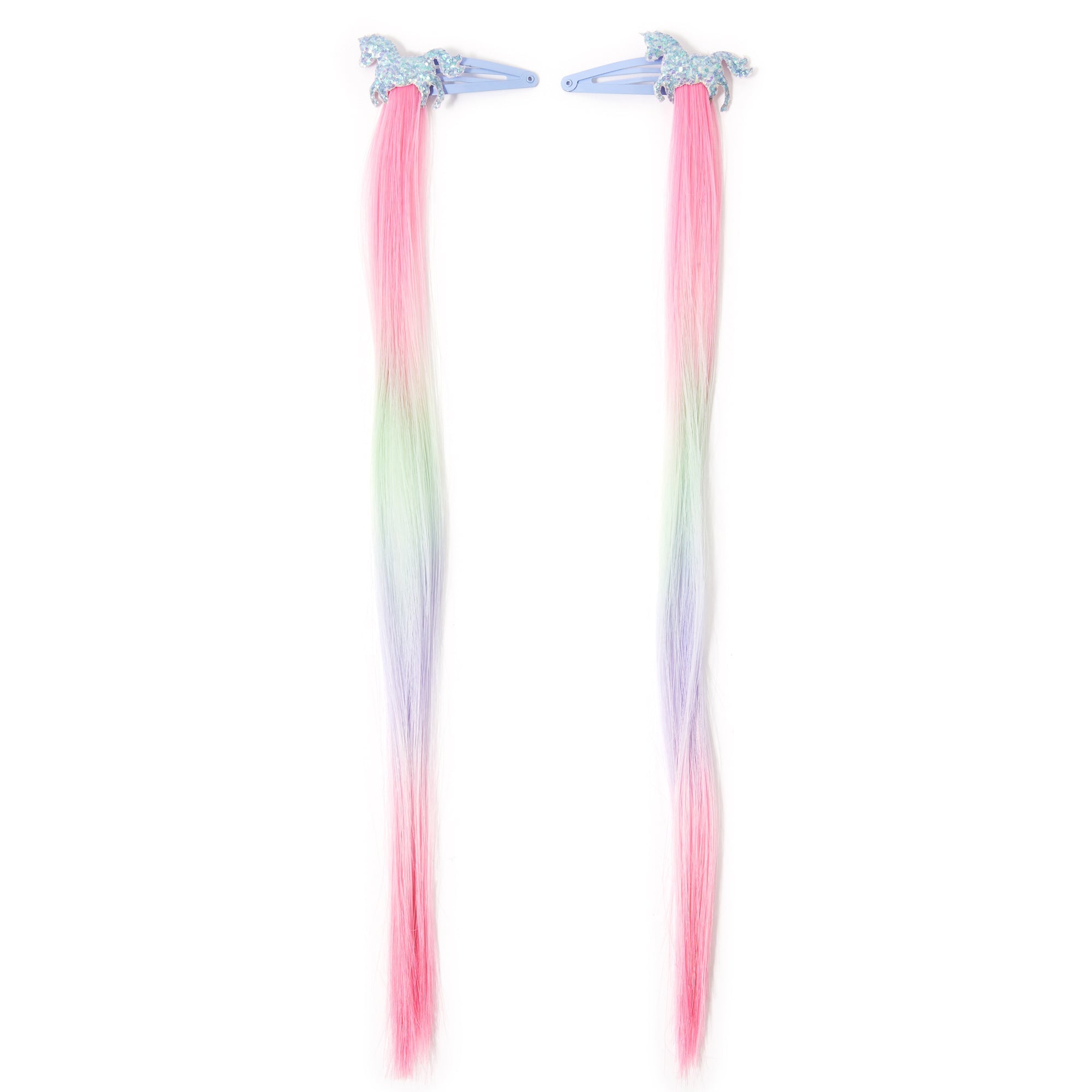 Fake Hair Unicorn Ombre Extensions