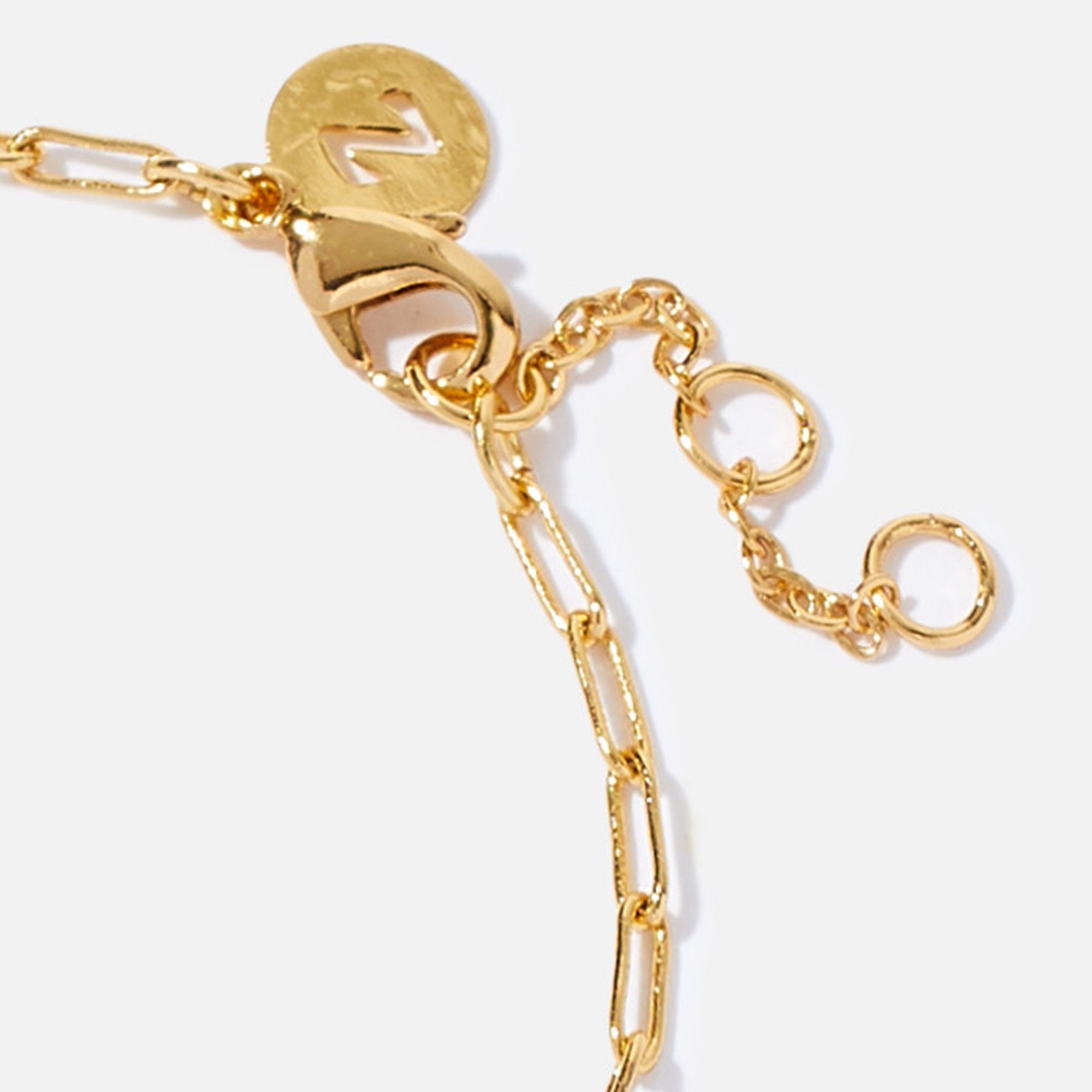 Real Gold Plated Heart Bead Talisman Bracelet For Women By Accessorize London