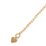 Real Gold Plated Heart Chunky Bracelet For Women By Accessorize London