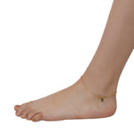 Real Gold Plated Chain Anklet For Women By Accessorize London