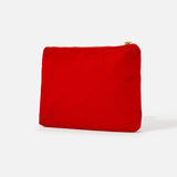 Accessorize London women's Red Velvet Red Poodle Pouch wallet
