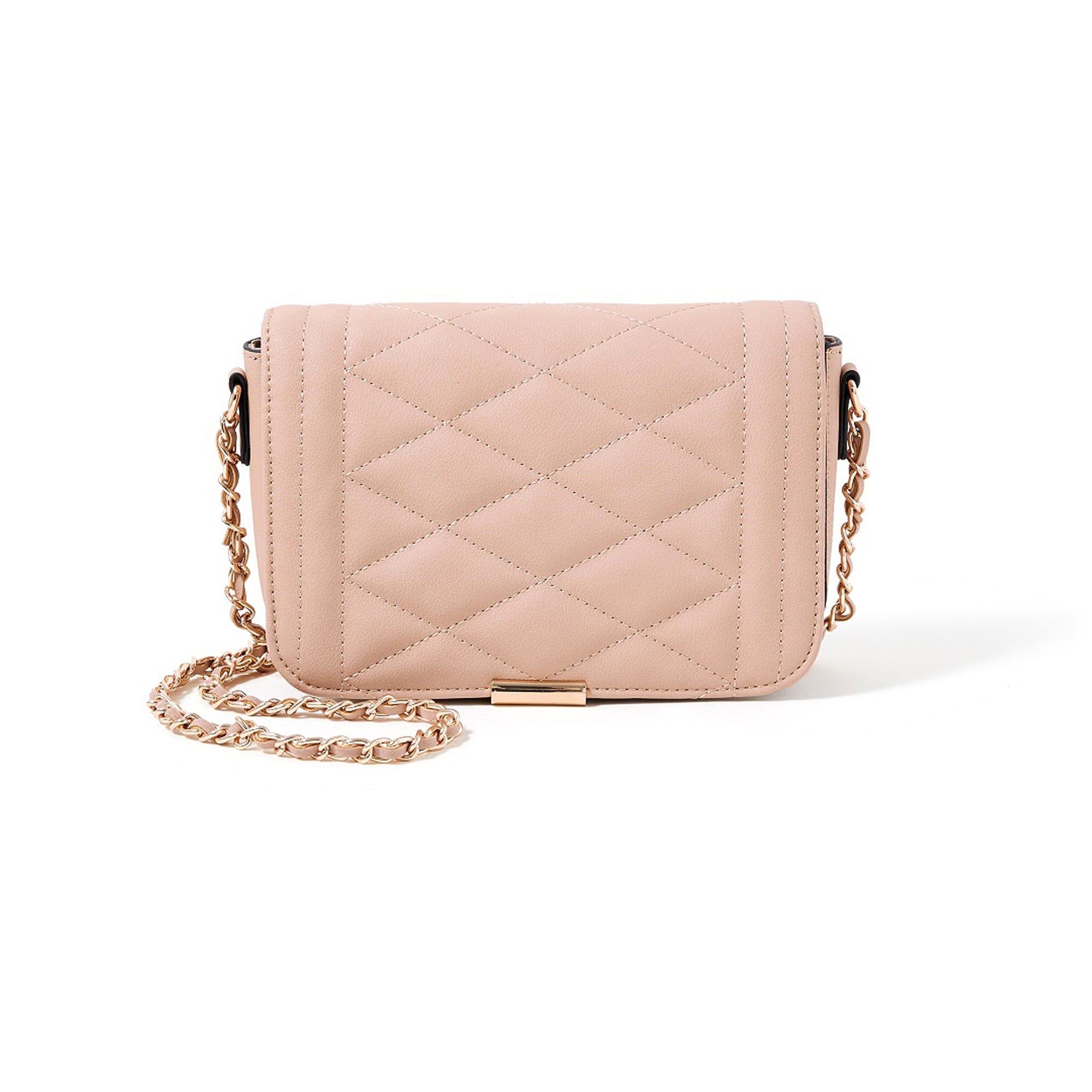 Buy Pink Chrissy Quilt Chain Sling bag Online - Accessorize India
