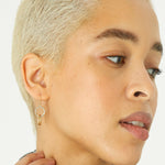 Accessorize London Women's Gold Linked Circles Short Drop Earring