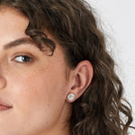 Accessorize London Women's Silver set of 5 Sparkle Stud Earring Set