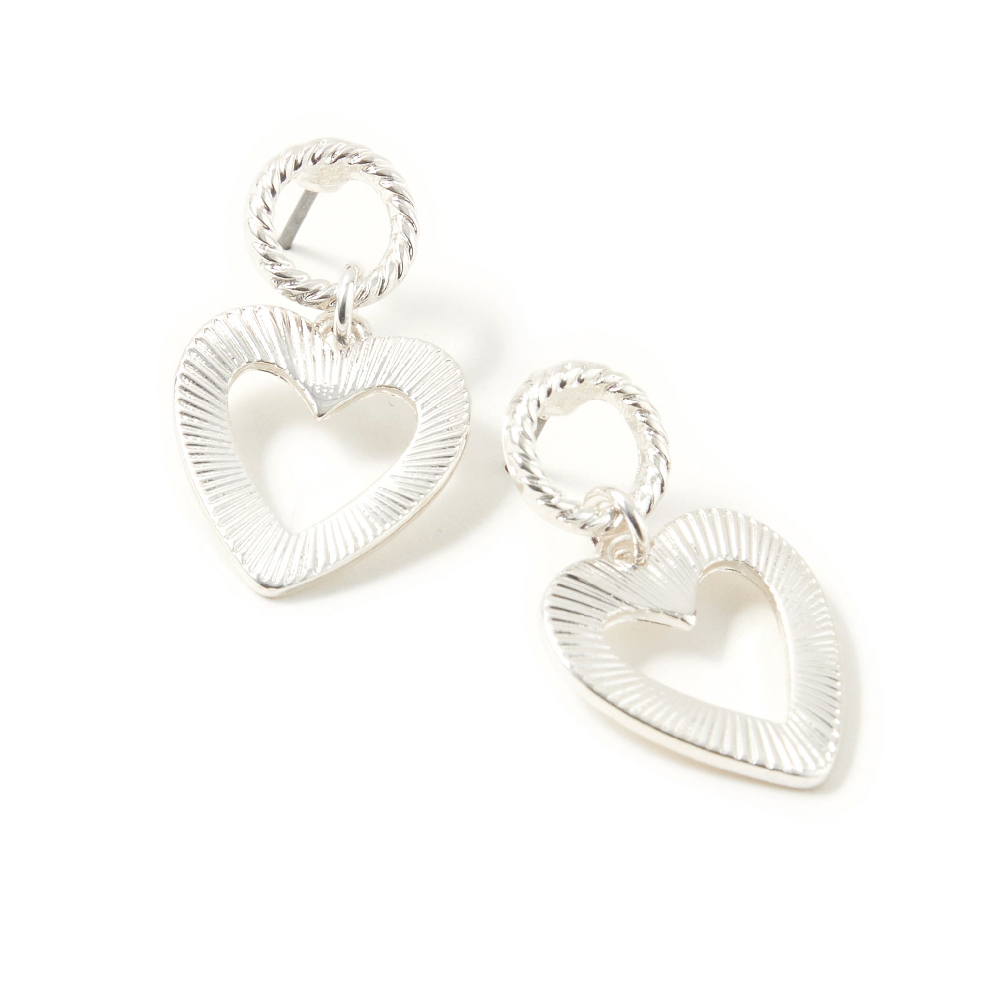 Accessorize London Women's Tiny Heart Short Drop Earring