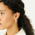 Accessorize London Women's Tiny Heart Short Drop Earring