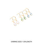 Accessorize London Women's Blue Harvest Set of 3 Crystal Huggie Hoop Earring