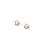 Accessorize London Women's Silver Pastel Pop Heart Crystal Stud earring
