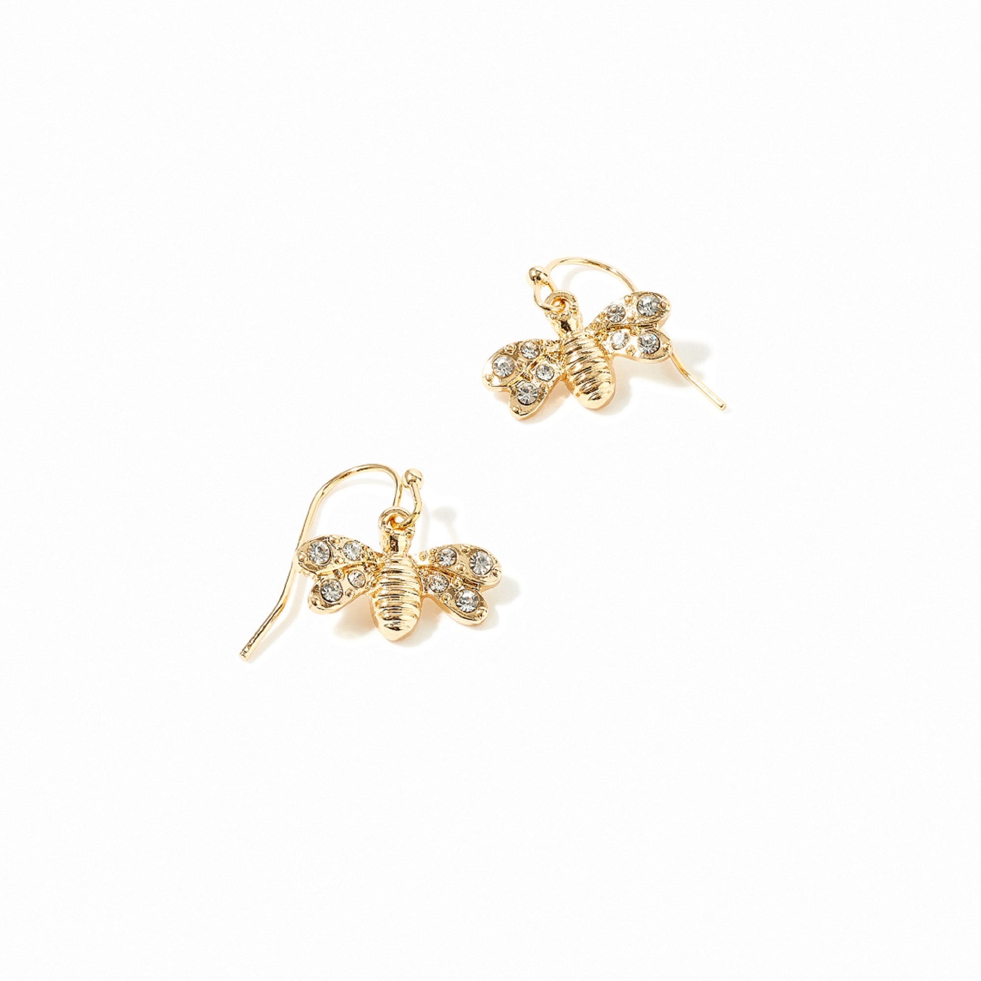 Accessorize London Women's Gold Bee Short Drop Earring