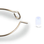 Accessorize London Women's Gold Set of 3 Turq & Pearl Hoop Earring Pack