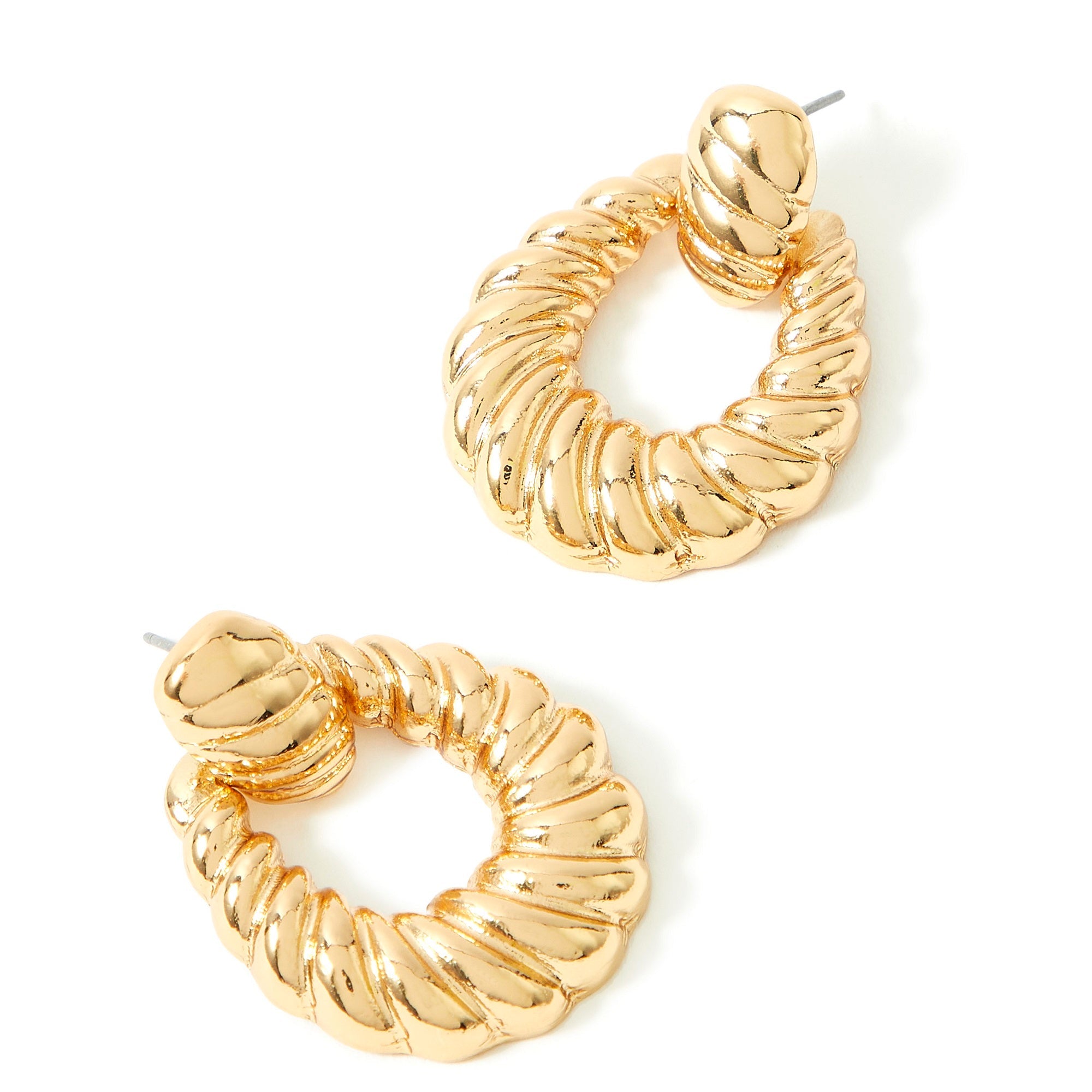 Accessorize London Women'S Romantic Ramble Large Twisted Doorknocker Earring