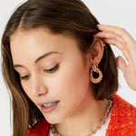 Accessorize London Women'S Romantic Ramble Large Twisted Doorknocker Earring