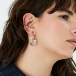 Accessorize London Women's Romantic Ramble Eclectic Stones Short Drop Earring