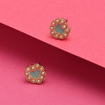 Accessorize London Women'S Romantic Ramble Pearl Halo Stud Earrings