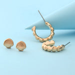 Accessorize London Women'S Set Of 2 Shells Hoop Earring Pack