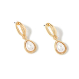Accessorize London Women'S Gold Shell & Pearl Drop Earring
