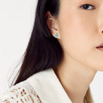 Accessorize London Women'S Super Classics Set Of 10 Turq Stud Earring Pack