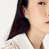 Accessorize London Women'S Super Classics Set Of 10 Turq Stud Earring Pack