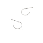 925 Pure Sterling Sterling Silver Twisted Rope Hoops Earring For Women