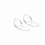 925 Pure Sterling Silver Smaller Chunky Hoops Earring For Women