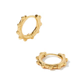 Real Gold Plated Bobble Huggie Hoop Earring For Women By Accessorize London