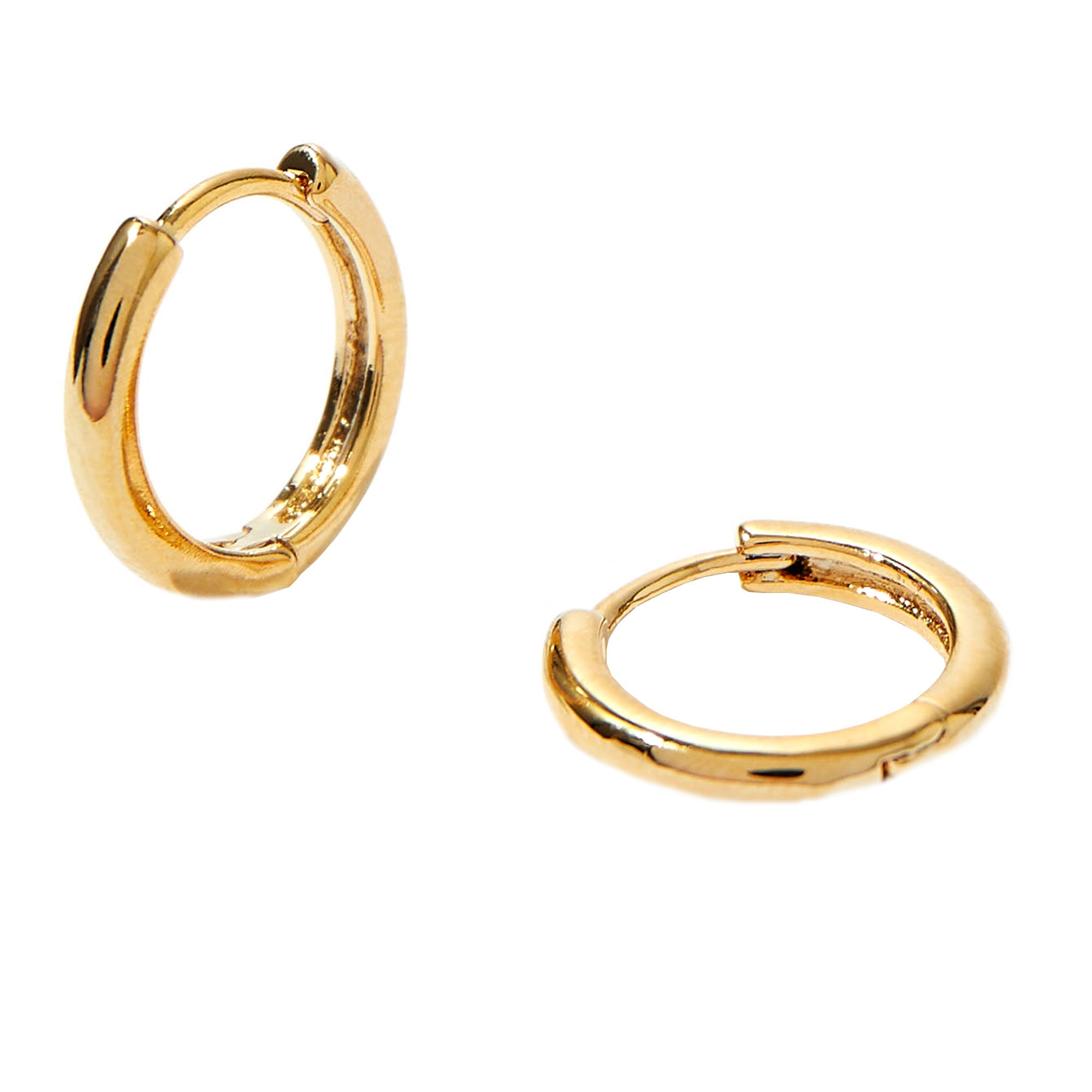 916 Infinity Gold Chain Link Huggie Earrings | 916 Gold | A KIND OOOF