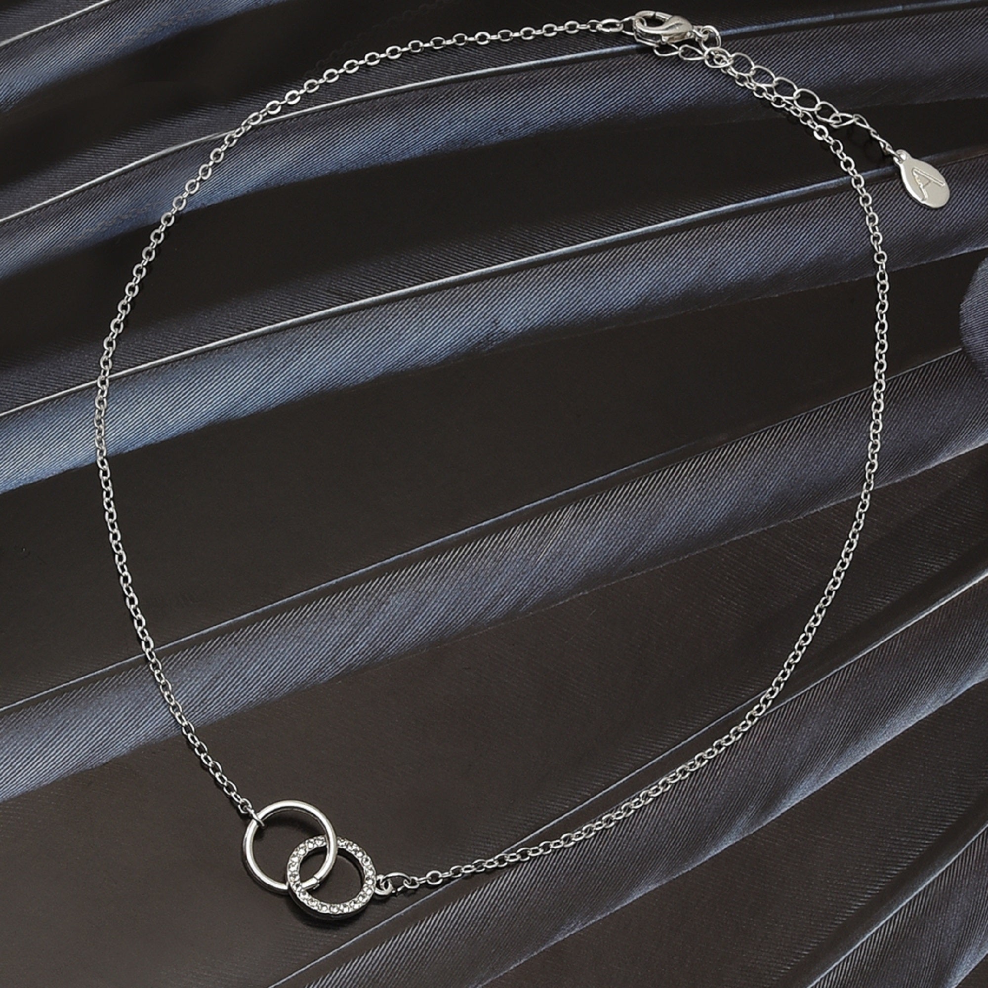 Accessorize London Women's Silver Linked Circles Necklace