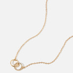 Accessorize London Women's Gold Linked Circles Necklace