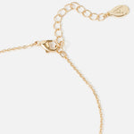 Accessorize London Women's Gold Pave Circle Necklace