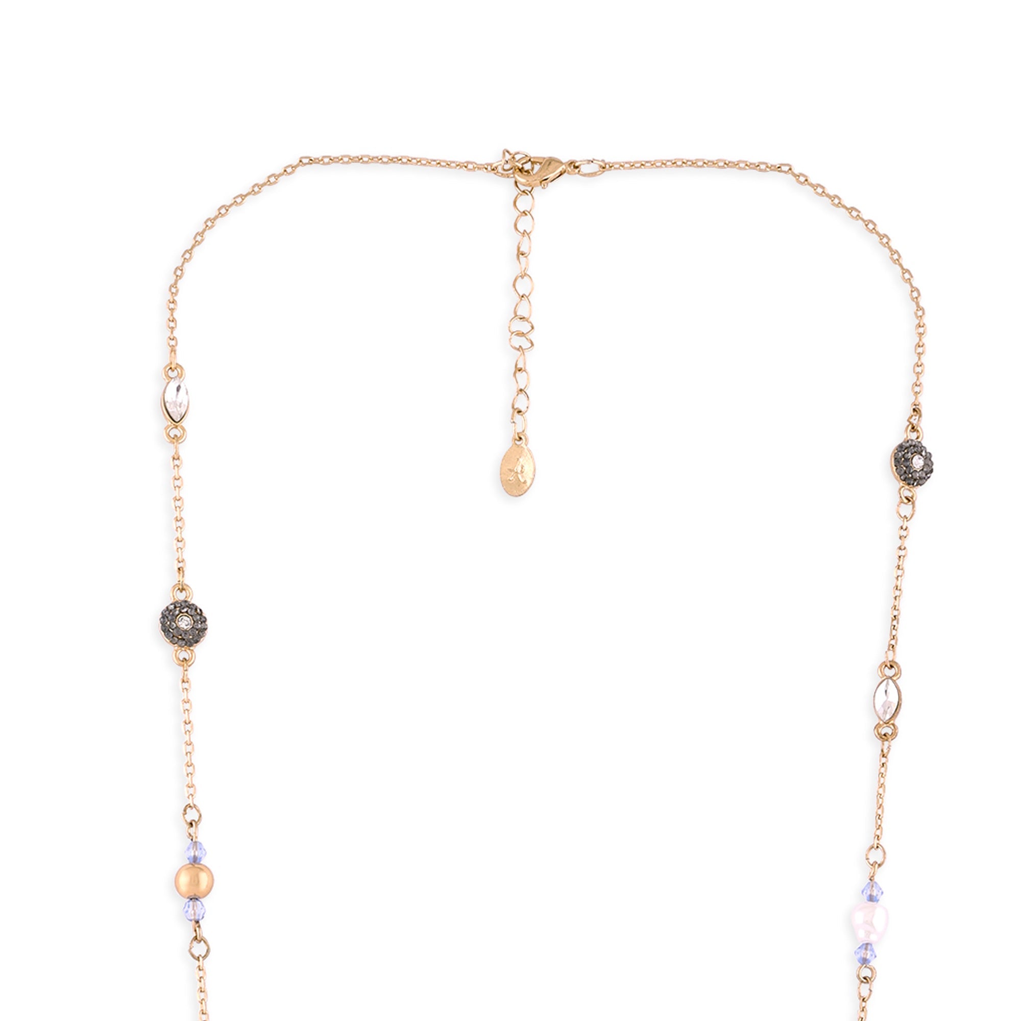 Accessorize London Women's Multi Eclectic Stones Rope Necklace