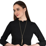 Accessorize London Women's Gold Blue Harvest Long Tassel Necklace