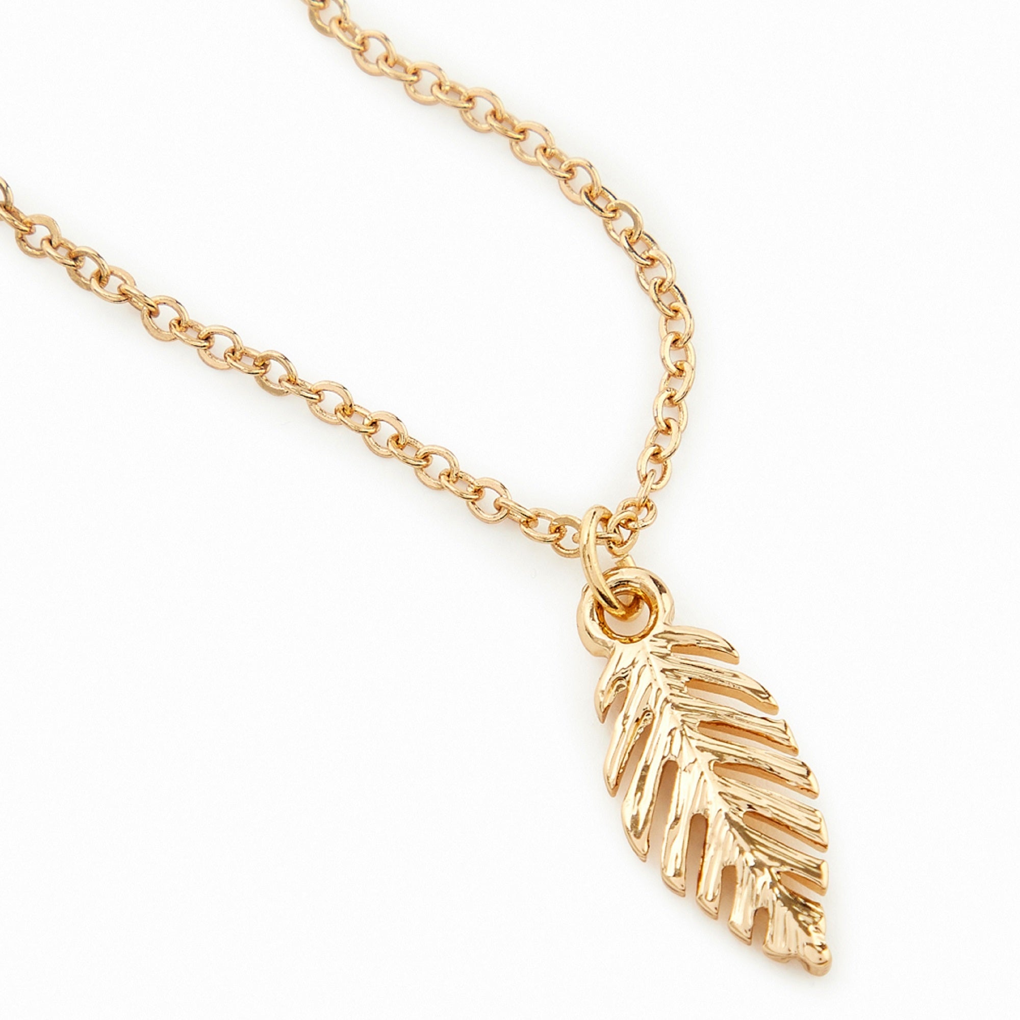 Gold Open Leaf Necklace – Rebecca Hook Jewelry