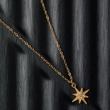 Accessorize London Women's Gold Crystal Star Pendant Necklace