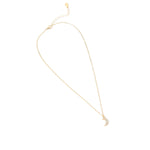 Accessorize London Women's Gold Crystal Moon Necklace