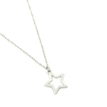 Accessorize London Women's Silver Star Pendant Necklace