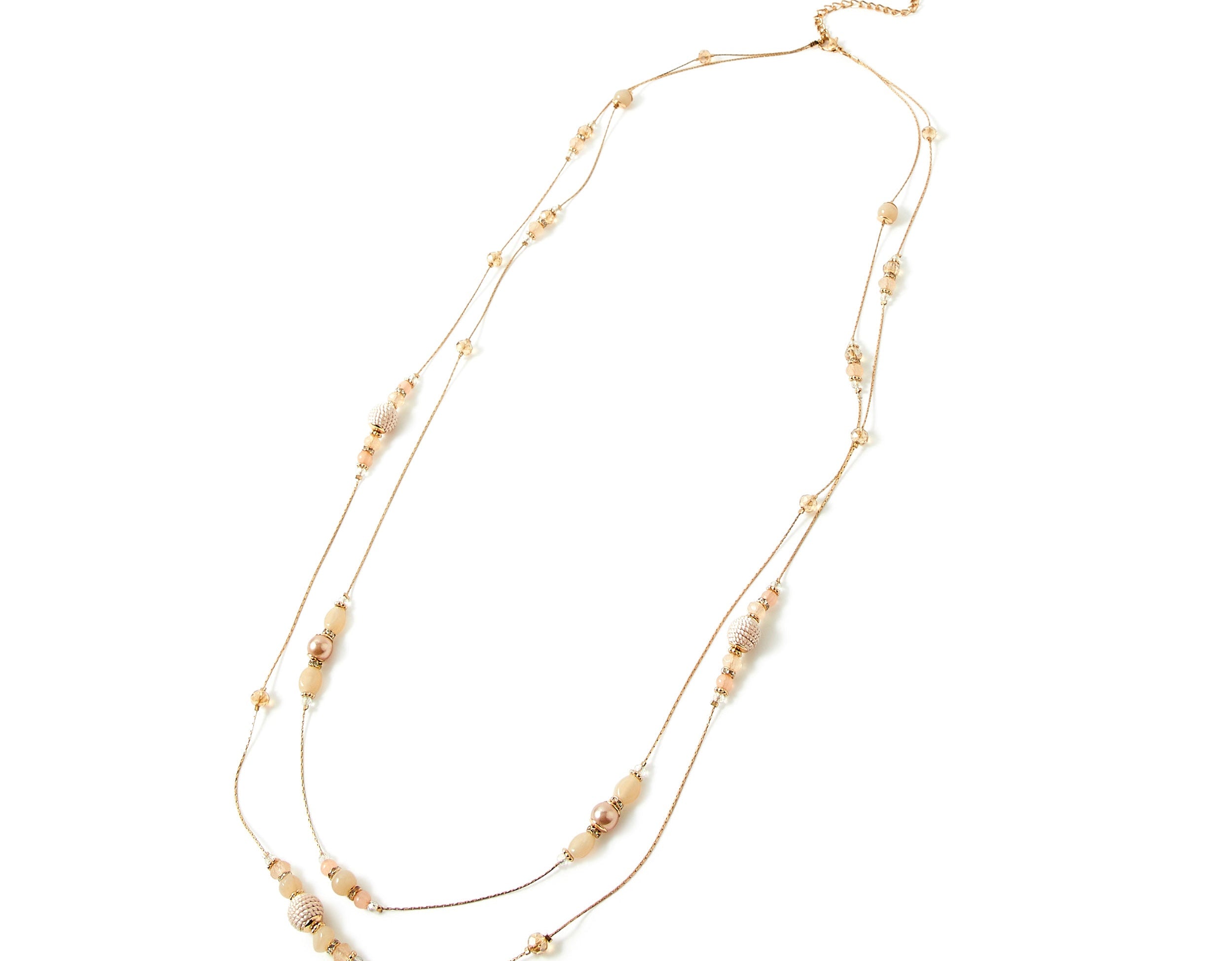 Accessorize London Women'S Gold Beaded Rope Layered Necklace