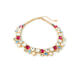Accessorize London Women's Romantic Ramble Eclectic Stones Collar Necklace