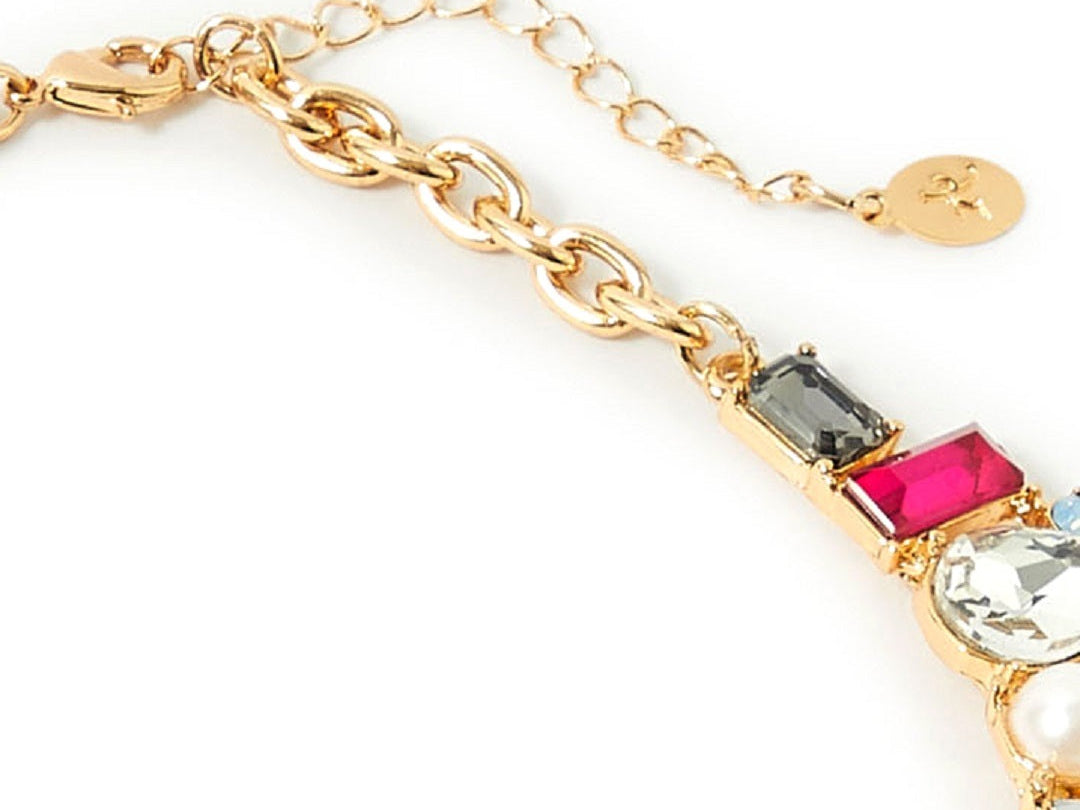 Accessorize London Women's Romantic Ramble Eclectic Stones Collar Necklace