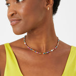 Accessorize London Women's Eye Candy Mini Beads & Pearl Round Neckace