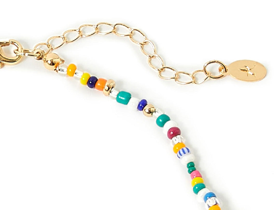 Accessorize London Women's Eye Candy Mini Beads & Pearl Round Neckace