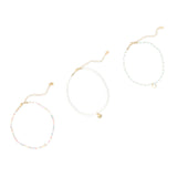 Accessorize London Women'S White Set Of 3 Beaded Choker Necklace Pack