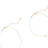 Accessorize London Women'S White Set Of 3 Beaded Choker Necklace Pack