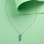 Accessorize London Women'S Blue Super Classics Turq Stone Pendant Necklace